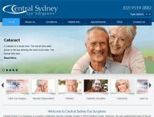 Tablet Screenshot of centralsydneyeye.com.au